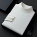 Men's Clothing Autumn/winter Turtleneck Quality High Neck Knit Sweater - Korean Style Loose Fit, Warm & Comfortable, Multiple Colors & Sizes_viptrois.com