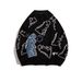 Loom Cross-Border Xiyin Women's Dinosaur Knit 2024 Men's New Export European And American Sweater_viptrois.com