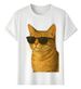 Tshirt Muscle 2026 Freaks Cat With Glasses Funny Feline Style_viptrois.com