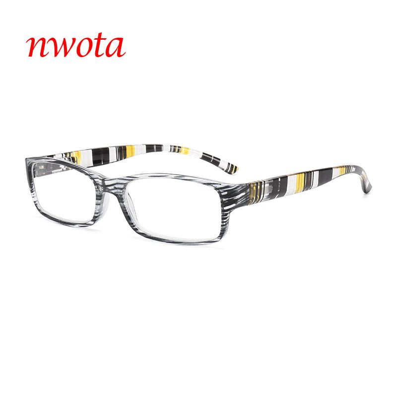Men's Glasses New Color Vertical Stripes Feet Men And Women Fashion Trend Ultra Light PC Middle Aged And Elderly Reading Glasses Old Light Glasses_viptrois.com