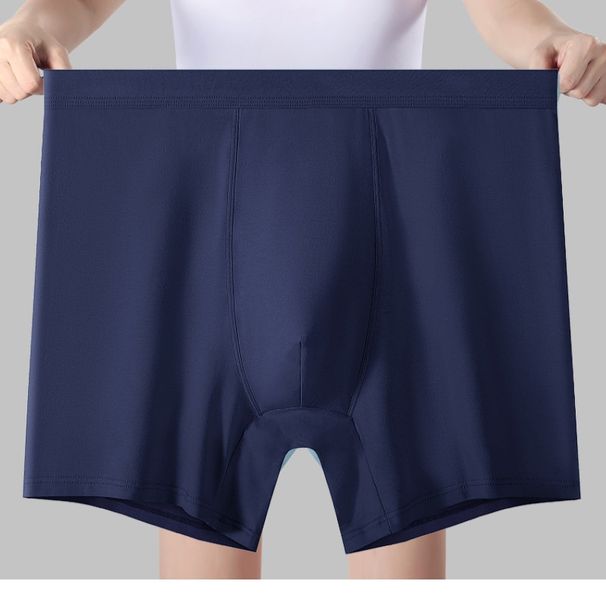 Pulse Cotton High-Waist Plus Size Briefs Anti-Chafing Leg Fat Man Sports Extended Version Men's Boxer Shorts_viptrois.com
