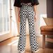Mother & Kids INS Girls Spring And Autumn Plaid Bell Bottom Pants Children's Leisure Sports New Pants_viptrois.com