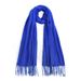 Autumn Winter Solid Color Cashmere Scarf For Women Red Annual Meeting Printed Embroidery 200g Warm Shawl Neck_viptrois.com