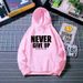 Men's Clothing Women's Winter Hooded Sweatshirt With Letter Print, Fashionable Loose Fit Fleece-Lined Pullover For Casual Wear_viptrois.com