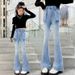 151 Beaded Pocket Diamond Bell Bottoms New Children's Miscellaneous European And American Jeans_viptrois.com