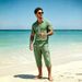 Men's Linen Cotton Suit 2026 Trendy Wide Leg Pants Multiple Pockets Breathable Workwear Loose Fit All Season Thin Clothing for Vacation_viptrois.com