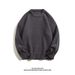 Solid Color Knitted Sweater, Round Neck Sweater, Men's And Women's Loose And Thick Pullover, Warm Outerwear_viptrois.com