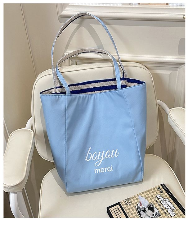 Men's Handbags Leisure Large-capacity Bag Women's Fashion Texture Shoulder Bag Simple Canvas Handbag Commuter Tote Bag_viptrois.com