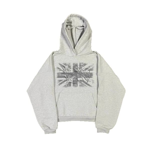 Flag Print Hoodie, Streetwear Pullover For Men & Women, Spring Fashion Graphic Sweatshirt, Casual Cotton Blend Hooded Top_viptrois.com