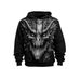 Men's 3D Graphic Hooded Sweatshirt - Y2K Streetwear, Oversized Fit, Casual & Sporty Pullover For Everyday Wear_viptrois.com