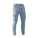 Modern Men's Slim Fit Stretch Denim Jeans With Side Pockets | Classic Straight Leg | All-Season Comfort_viptrois.com