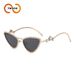 New Personality Cat's Eye Diamond Sunglasses Metal Five Pointed Star Diamond Sunglasses T1340_viptrois.com