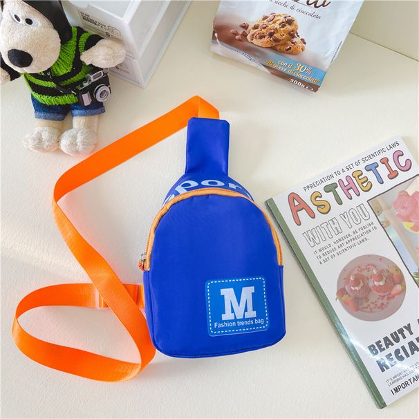 Kids Waist Bag - M Letter Print Mini Backpack For Boys (Custom Logo, Travel & School Use)_viptrois.com