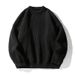 Monochrome Man- Heavyweight Thick Knit Ribbed Texture Sweater For Men, Autumn And Winter Basic Solid Color Loose Round Neck Knitted_viptrois.com