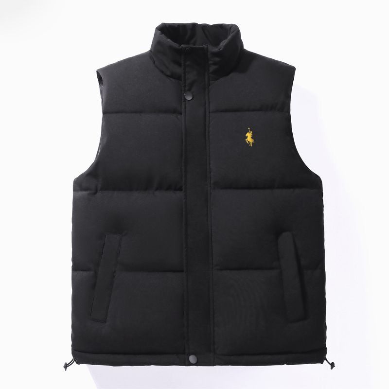 Men's Quilted Vest Jacket – Windproof Padded Sleeveless Coat With Fleece Lining, Lightweight Warm Winter Layering For Casual & Outdoor (Sizes M-5XL)_viptrois.com