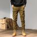 Retro Cargo Pants Men – Slim-Fit Military Workwear Pants (29-38, 97% Cotton + Stretch, Multi-Pocket & Street Style)_viptrois.com