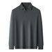 Men's Sweater Long Sleeve Seagull Neck Casual Business Versatile Knitted Sweater Men's Clothing_viptrois.com