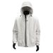 Men's Clothing Men's Fleece-Lined Winter Jacket With Hood - Stylish Loose Fit Coat For Cold Weather (Military Green, Beige, Dark Gray)_viptrois.com