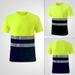 Men's Clothing reflective strip quick drying T shirt construction site reflective clothing work clothes_viptrois.com