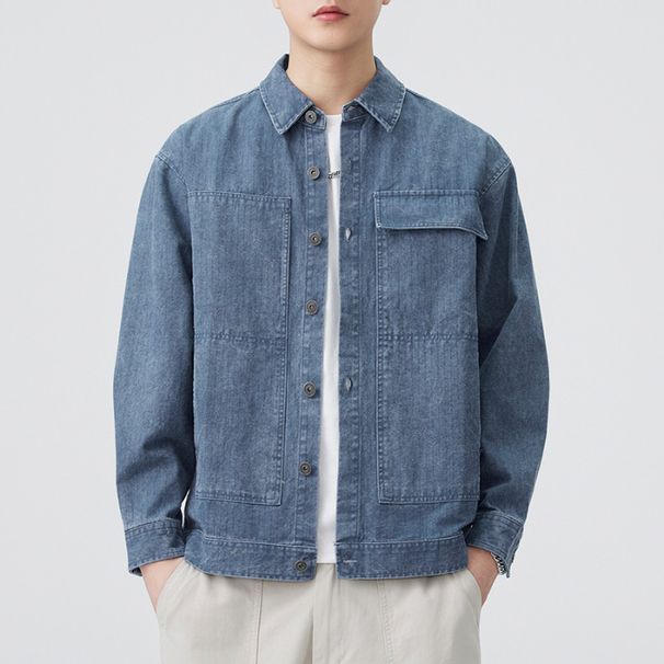 Nordmann Trendy Retro High-End Shirt 2025 Autumn Winter Versatile Drop Shoulder Cardigan Cargo Pants Jacket For Men_viptrois.com