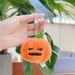 Halloween Pumpkin Keychain Plush Toy - Cute Backpack Charm, Ghost & Jack-O-Lantern Accessory (9-12cm, Ultra-Soft Short Plush, PP Cotton Filled)_viptrois.com