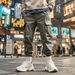 Men's Clothing Loose Casual Sports Cuff Workwear Trousers Autumn Outdoor Multi Pocket Trendy American Style_viptrois.com
