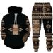 New Sweater Men's Street Sports Fashion Trend Hoodie Suit_viptrois.com