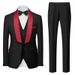 Men's Clothing Suit Three piece Men's Double Slit_viptrois.com