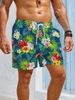 Men's Clothing Men's Four Seasons Casual 3D Printed Straight Shorts Sports Cross Border Beach Shorts With Drawstring_viptrois.com