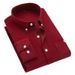 Men's Clothing Solid Color Business Casual Long Sleeve Shirt_viptrois.com