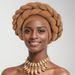 New Style Messy Linen Wrinkled Hand Woven Double Layer Twisted Hat African Hat Baotou Hat Headscarf_viptrois.com