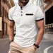 2025 New Fashion Men's Summer Turn-down Collar Short Sleeve Pocket Slim T-shirts Casual Trendy Solid Color Slim Polo Shirts Male_viptrois.com