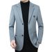 Pure 2025 New Slim Fit Workwear Spring Men's Light Business Casual Woolen Jacket Top Wholesale_viptrois.com