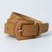 Summer resin needle buckle women's fresh and sweet grass mat pattern decoration jeans dress belt for women_viptrois.com