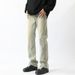 American High Street Pants Yellow Mud Jeans Casual Trousers Narrow Washed Straight Pants_viptrois.com