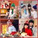 Christmas Women's Scarves Knitted Hat Hat Scarf Set With LED Light New Year Festival Elk Jacquard Wool Hat_viptrois.com