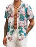 designer shirt men utton up print bowling shirt hawaii floral casual shirts men slim fit short sve dr hawaiian_viptrois.com