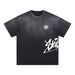 Men's Clothing 250g Heavyweight Pure Cotton BBSU T Shirt, Crew Neck, Short Sleeve, Loose Fit, Washed Gradient T Shirt With Heart Print_viptrois.com