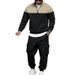 Men's Casual Workwear Hoodie & Joggers Set – Winter Streetwear Outfit, Relaxed Fit, Outdoor & Daily Wear_viptrois.com