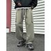 Men's Casual Cargo Pants - Relaxed Fit Straight Leg Workwear Trousers For Outdoor & Daily Wear (Black, Navy, Khaki, Green, Gray)_viptrois.com