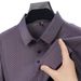 Summer New Ice Silk Short Thin Breathable High-End Feel Turn-Down Collar Half Sleeve Fashion Business Men's T-Shirt_viptrois.com