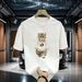 Gufanwo Pure Cotton T-shirt High-end Trendy Brand Men's Summer T-shirt Top High-end Short-sleeved T-shirt Men's New Inner_viptrois.com