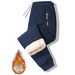 Winter Fleece-Lined Pants – Windproof & Thermal Relaxed Fit (Unisex, XXS-XXXL, Straight/Tapered Leg, Black/Grey/Blue/Green/Brown)_viptrois.com