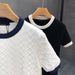 Men's Clothing High End Short Sleeved Sweater Men's Fashion Brand Spring And Autumn Inner Wear Bottoming Shirt Winter New Men's Thin Knitted Sweater_viptrois.com