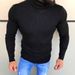 Loom 2019 New Cross-Border Hot-Selling Autumn Slim Fit Long Sleeve High Round Neck Pullover Knitted Sweater Top_viptrois.com