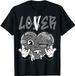 Loser Lover Grey Drip Heart Matching Outfit Men Women T-Shirt_viptrois.com