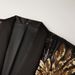Men's Clothing High Quality Gold Sequin Applique Suit Suit Casual Blazer Singer Performance Costume_viptrois.com