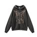 Y2K Skeleton Hoodie 90s Retro Pattern Print Zipper Top Girl Sweatshirt_viptrois.com