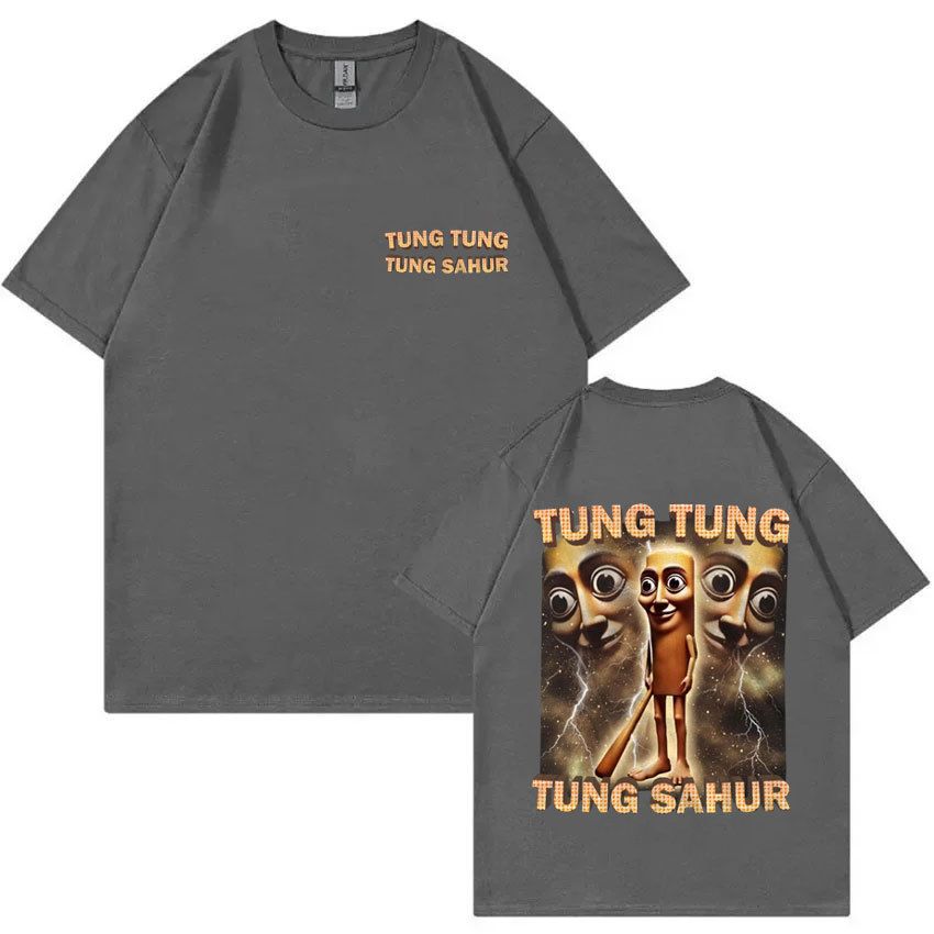 Funny Baseball Bat Meme T-Shirt – Tung Tung Tung Sahur Graphic Print | Soft Cotton Tee | Streetwear Humor | S-XXXL_viptrois.com