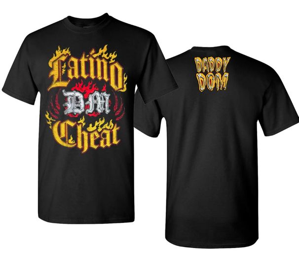 Dominik Mysterio Latino Cheat 100% Cotton T-shirt Mens Tees Top_viptrois.com